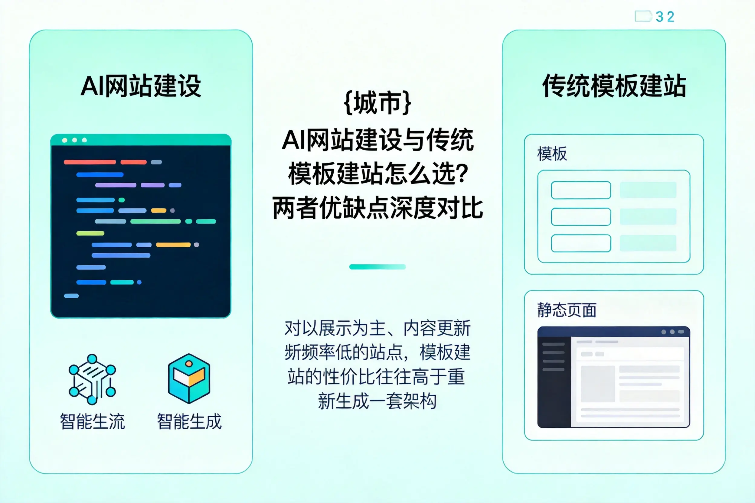 潍坊AI网站建设与传统模板建站怎么选?两者优缺点深度对比
