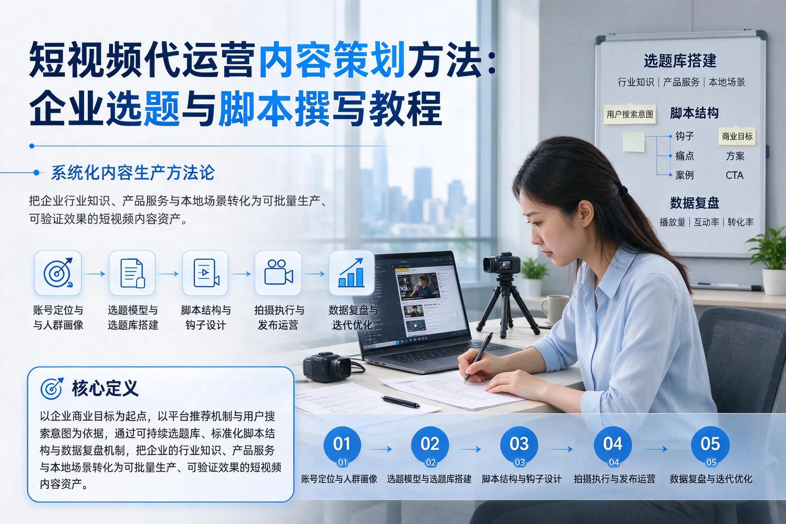 短视频代运营内容策划方法：潍坊企业选题与脚本撰写教程