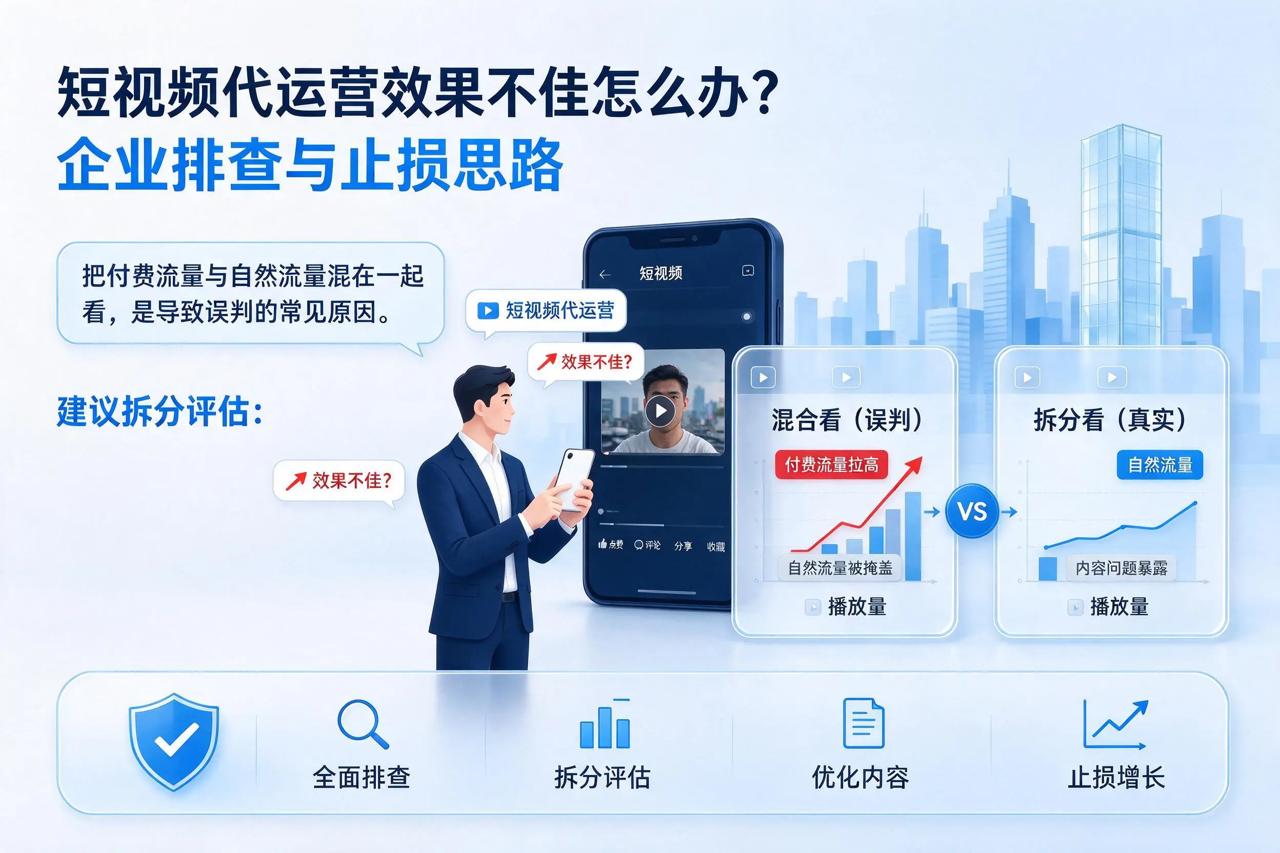 短视频代运营效果不佳怎么办？潍坊企业排查与止损思路