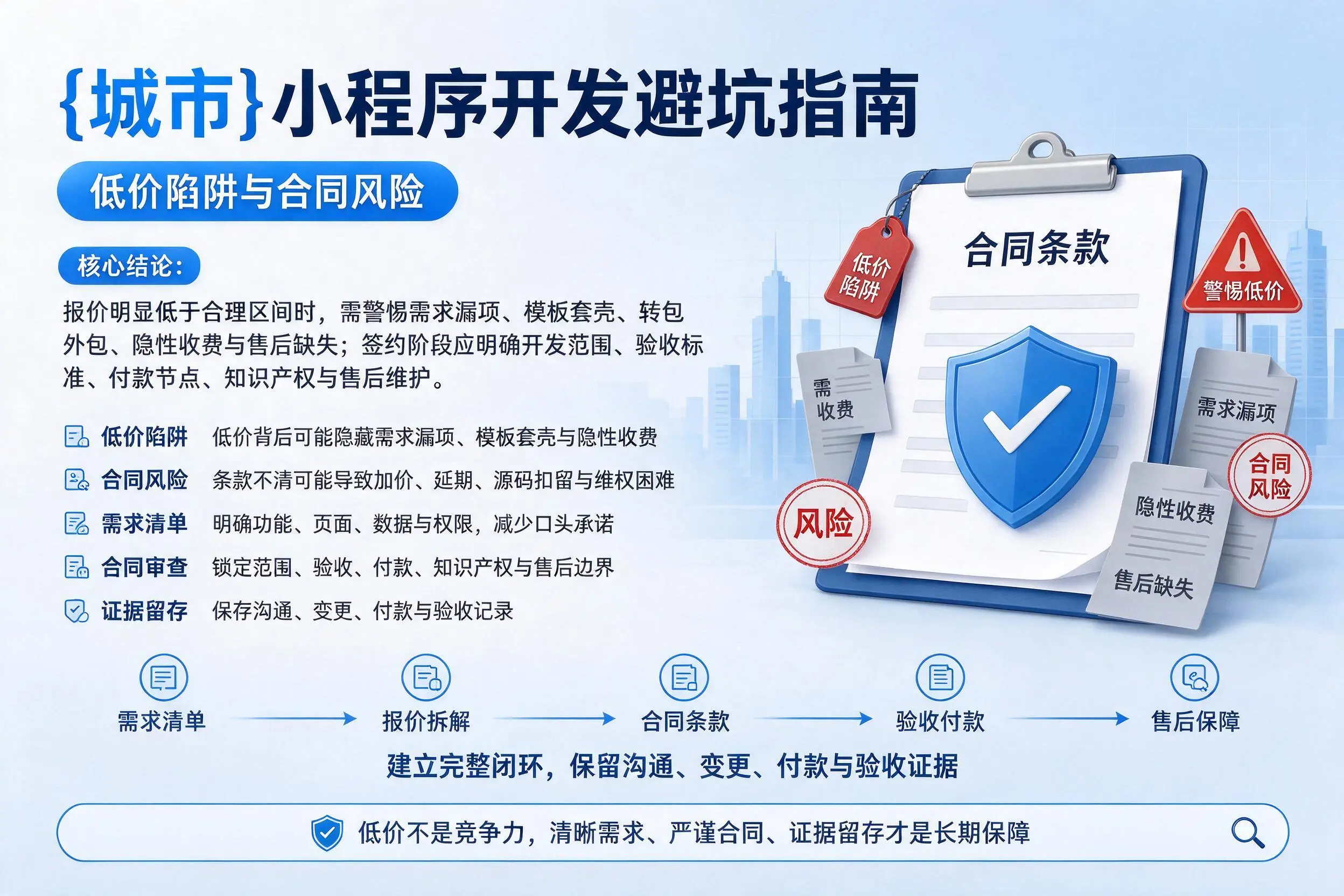 潍坊小程序开发避坑指南:低价陷阱与合同风险