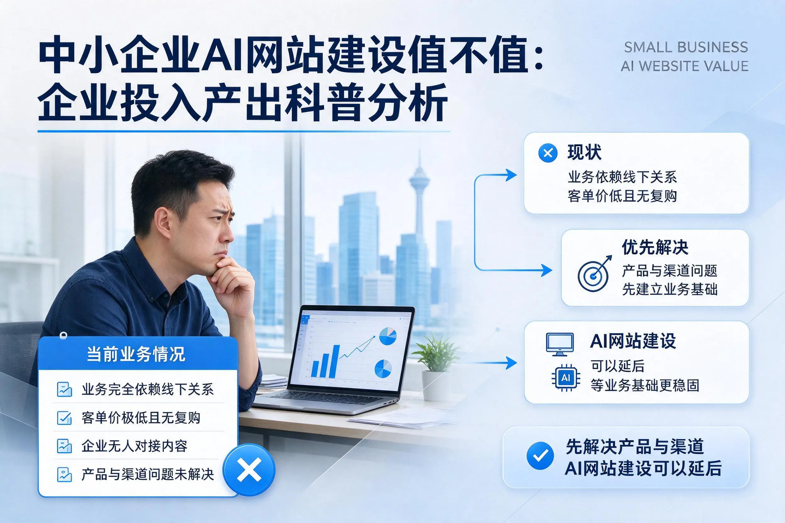 中小企业AI网站建设值不值：潍坊企业投入产出科普分析