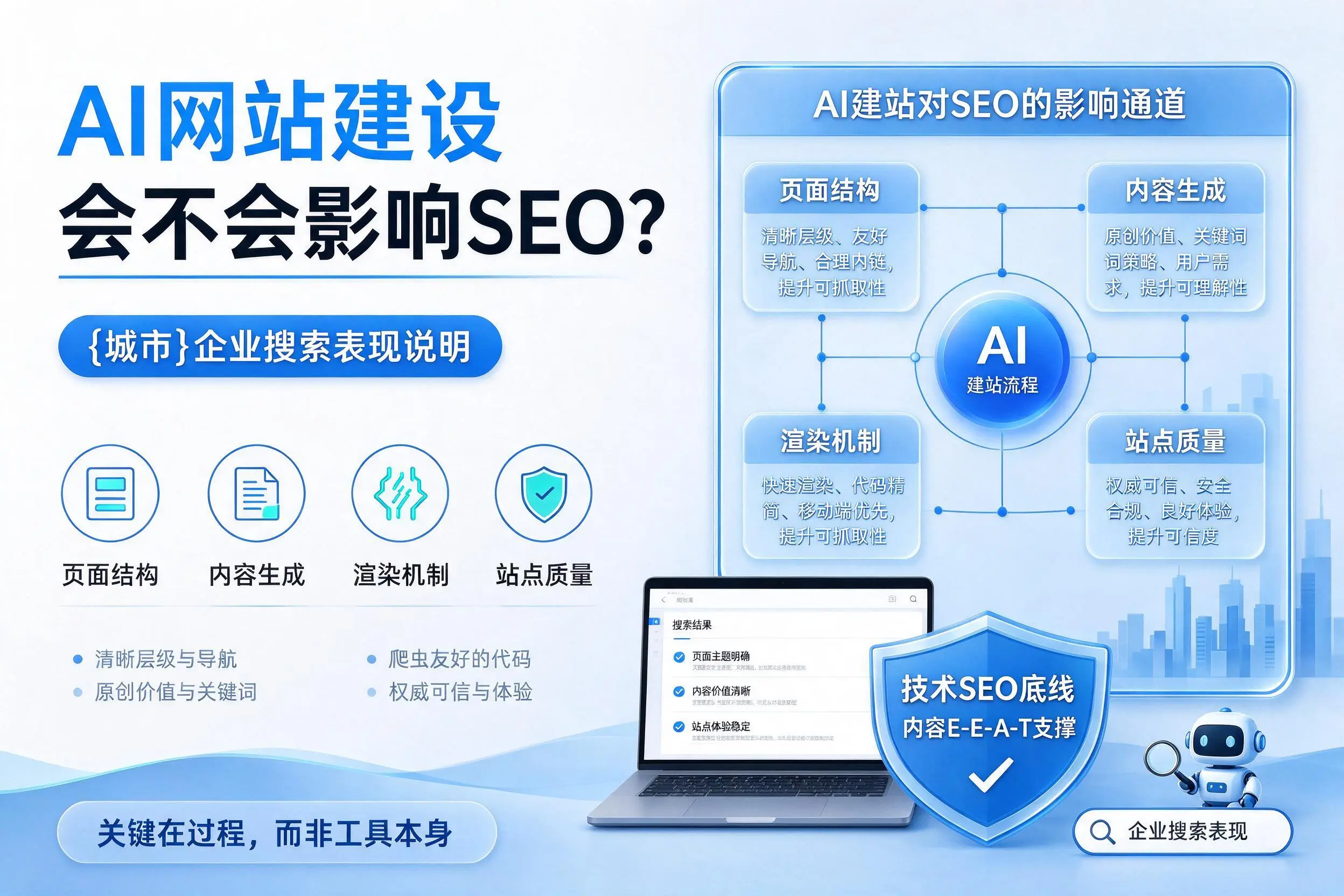 AI网站建设会不会影响SEO？潍坊企业搜索表现说明