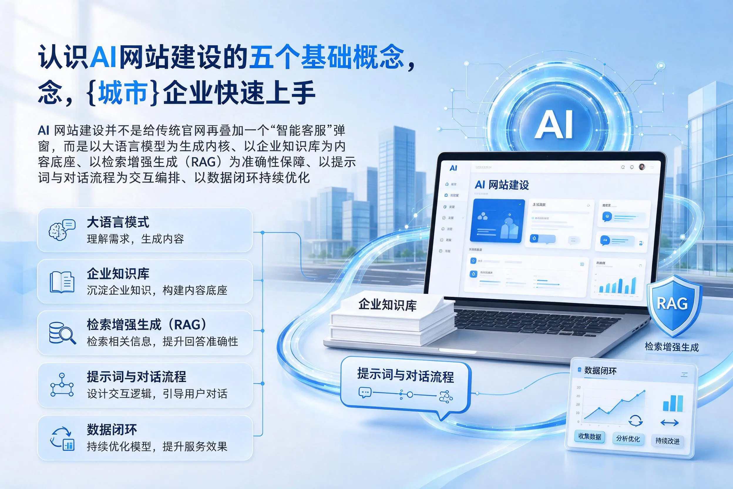 认识AI网站建设的五个基础概念，潍坊企业快速上手