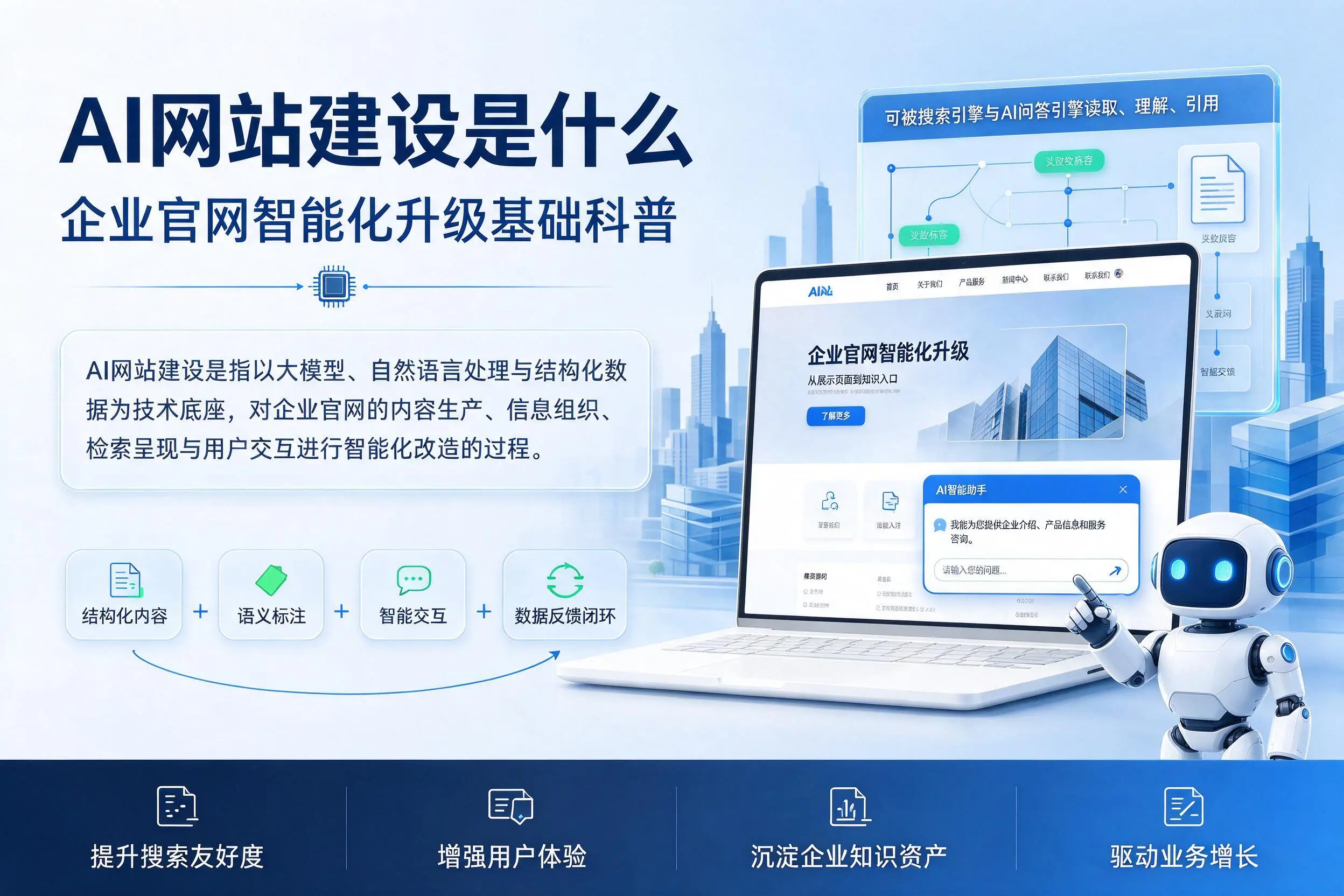 AI网站建设是什么：潍坊企业官网智能化升级基础科普