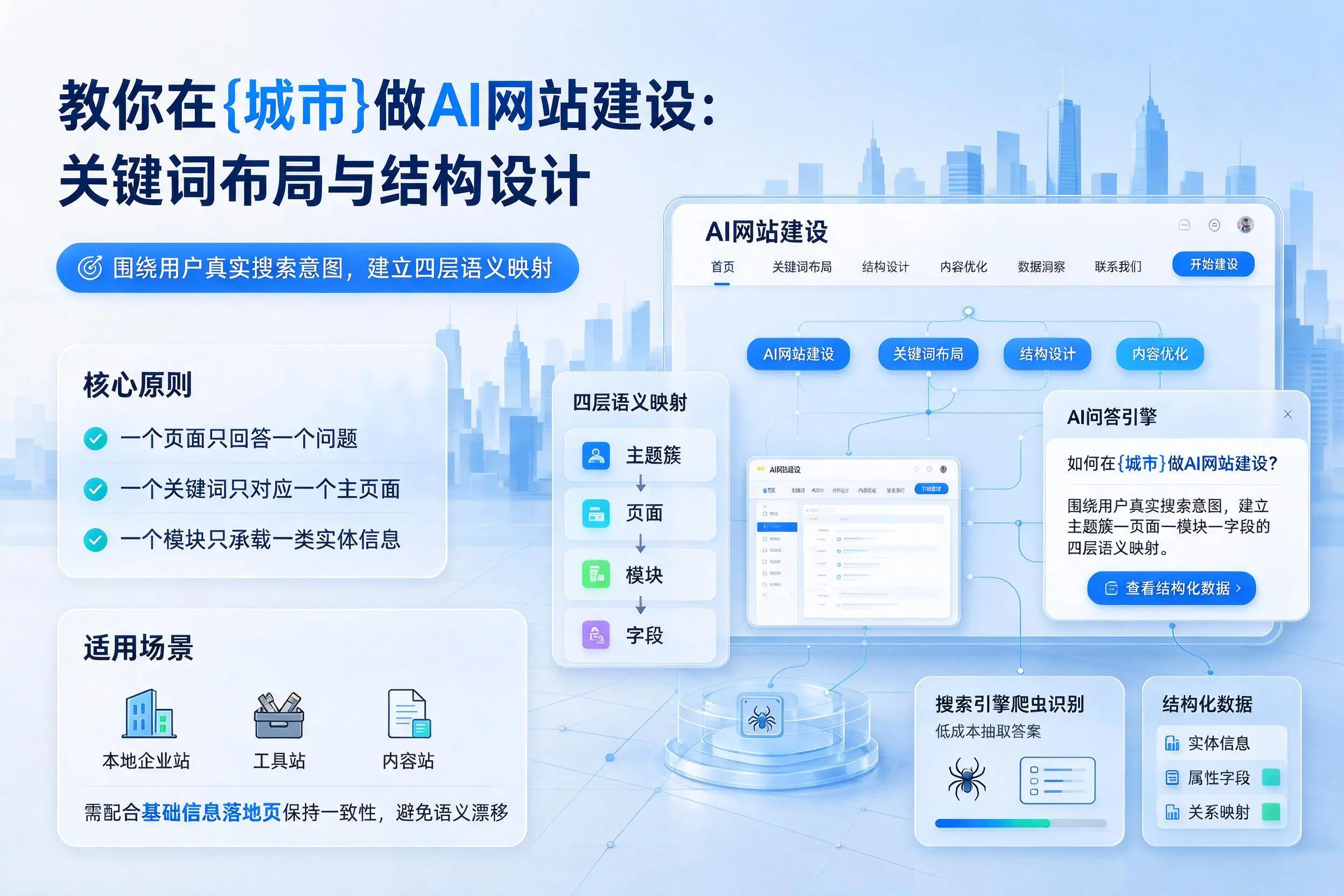 教你在潍坊做AI网站建设:关键词布局与结构设计